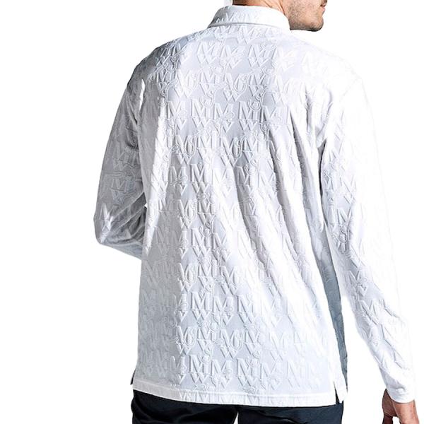 マンシングウェア munsingwear メンズ ポロシャツ 長袖 ゴルフウエア おしゃれ 高機能 ジャカード MGMXJB03 春 夏_12