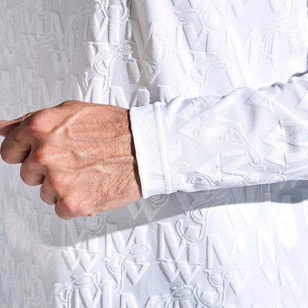 マンシングウェア munsingwear メンズ ポロシャツ 長袖 ゴルフウエア おしゃれ 高機能 ジャカード MGMXJB03 春 夏_14