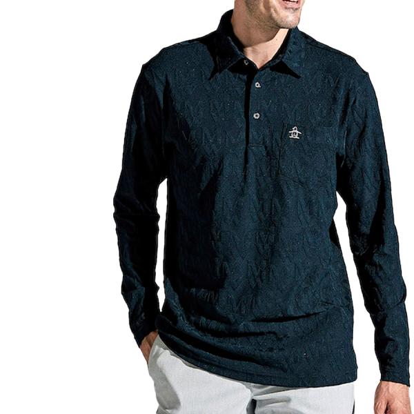マンシングウェア munsingwear メンズ ポロシャツ 長袖 ゴルフウエア おしゃれ 高機能 ジャカード MGMXJB03 春 夏_2