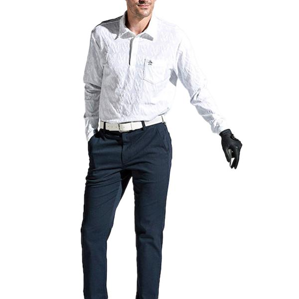 マンシングウェア munsingwear メンズ ポロシャツ 長袖 ゴルフウエア おしゃれ 高機能 ジャカード MGMXJB03 春 夏_5