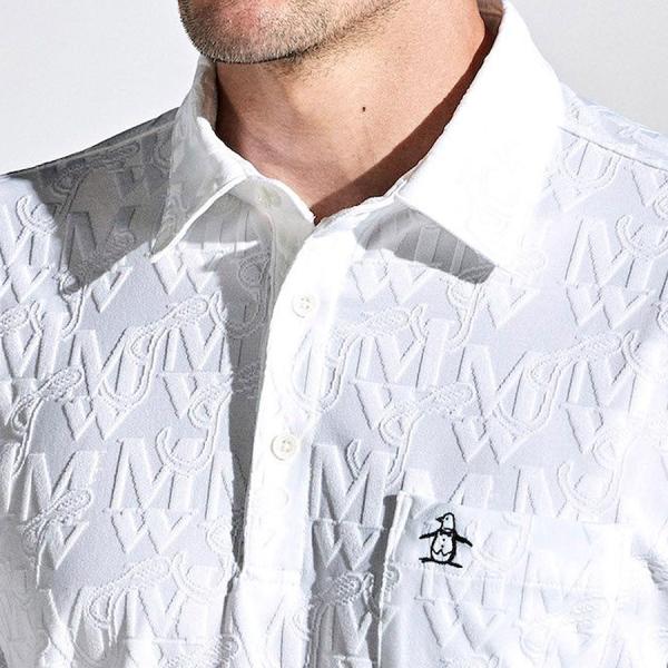 マンシングウェア munsingwear メンズ ポロシャツ 長袖 ゴルフウエア おしゃれ 高機能 ジャカード MGMXJB03 春 夏_7