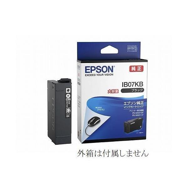 IB07KB  エプソン 大容量 黒 Black 純正インクカートリッジ ブラック プリンターインク EPSON 箱無し PX-M6010F PX-M6011F PX-S6010 マウス
