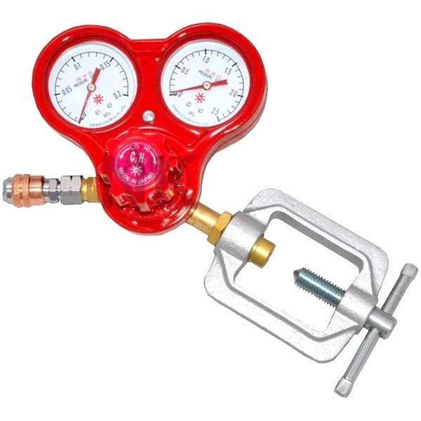 阪口製作所 アセチレン調整器 S-4 便利なワンタッチカプラ付き!! 送料無料