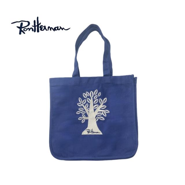 【22日23時までMAX500円OFF！】ロンハーマン トートバッグ ネイビー Lサイズ トートバッグ キャンバス ロゴトートバッグ ブランドトートバッグ 買い物トート メンズ レディースサブバッグ 肩掛けトートバッグ 可愛いトートバッグ RonHerman お買い物バック 母の日 ギフト