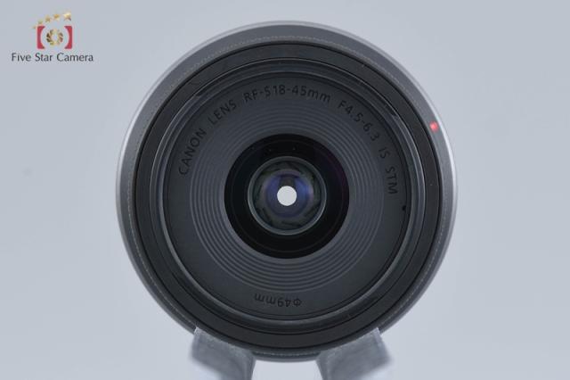 【中古】Canon キヤノン RF-S 18-45mm f/4.5-6.3 IS STM ブラック 【中古】Canon キヤノン RF-S 18-45mm f/4.5-6.3 IS STM ブラック