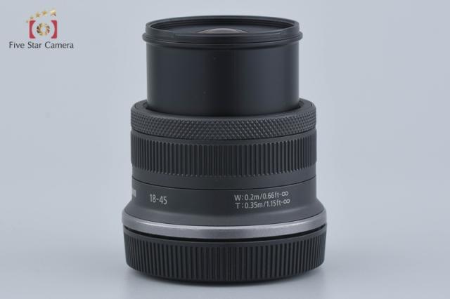 【中古】Canon キヤノン RF-S 18-45mm f/4.5-6.3 IS STM ブラック 【中古】Canon キヤノン RF-S 18-45mm f/4.5-6.3 IS STM ブラック