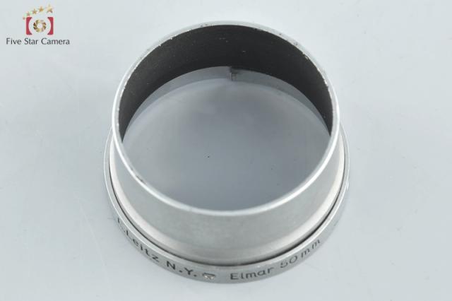 【中古】Leica ライカ E.Leitz Elmar 50mm レンズフード N.Y. 刻印 希少品_2
