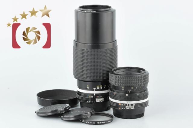 【中古】Nikon ニコン Ai-S NIKKOR 35-70mm f/3.3-4.5 + Ai Zoom NIKKOR 80-200mm f/4.5