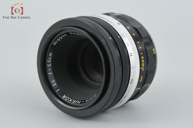 中古】Nikon ニコン Micro NIKKOR 55mm f/3.5 初期型 爪無しの通販はau 