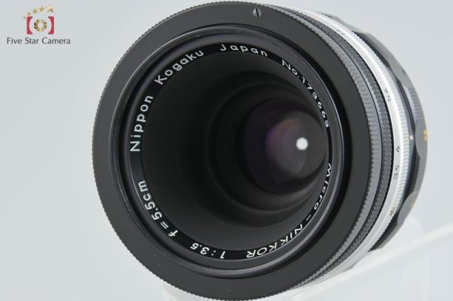 中古】Nikon ニコン Micro NIKKOR 55mm f/3.5 初期型 爪無しの通販はau 