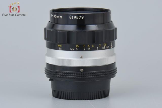 【中古】Nikon ニコン NIKKOR-O Auto 35mm f/2 爪無し