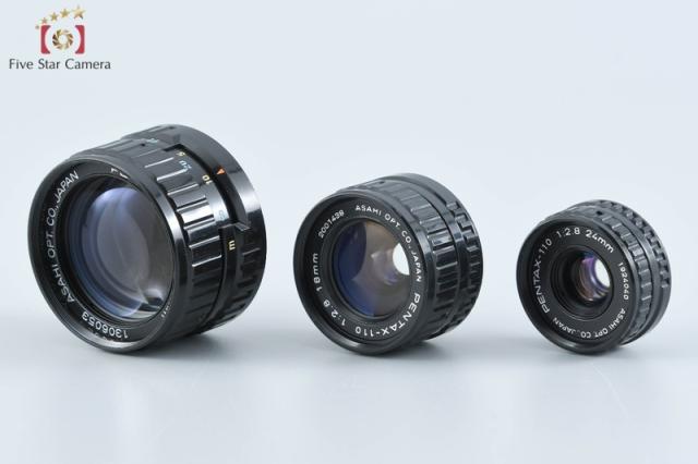 【中古】PENTAX ペンタックス 110 18mm f/2.8 + 24mm f/2.8 + 50mm f/2.8_4