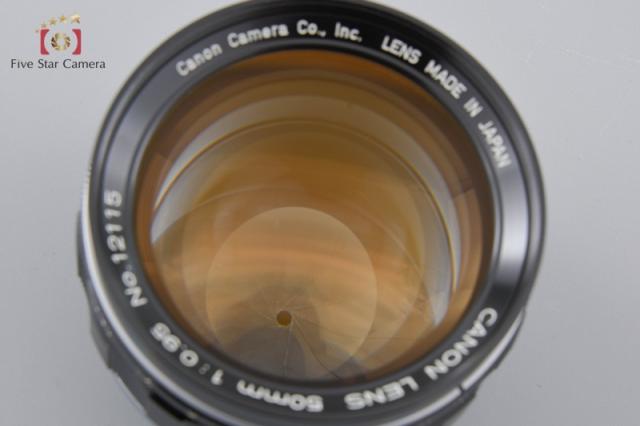 【中古】Canon キヤノン 50mm f/0.95 2025.12月 オーバーホール済み_1