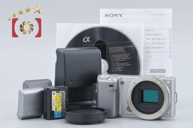 【中古】SONY ソニー α NEX-5 シルバー ミラーレス一眼カメラ
