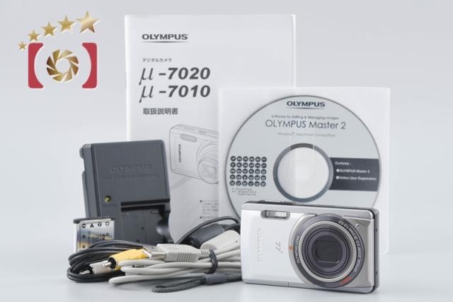 【中古】OLYMPUS オリンパス μ-7020 シルバー コンパクトデジタルカメラ