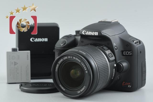 【中古】Canon キヤノン EOS Kiss X3 EF-S 18-55 IS レンズキット シャッター回数僅少