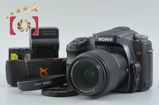 【中古】SONY ソニー α100 DSLR-A100 ズームレンズキット ブラック