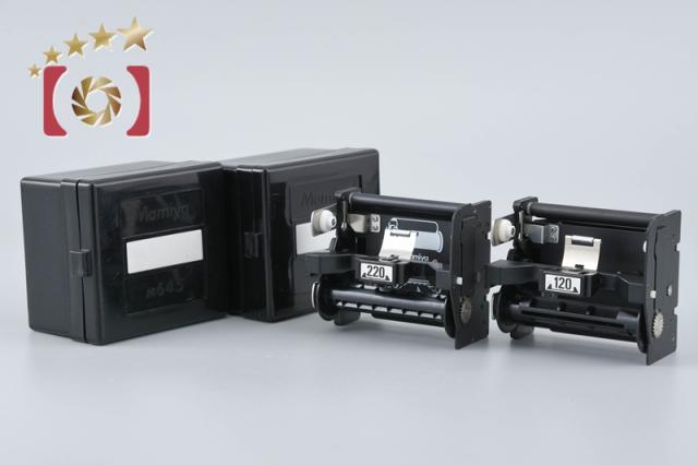 【中古】Mamiya マミヤ 120フィルムインサート + 220フィルムインサート M645用