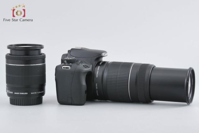 中古】Canon キヤノン EOS Kiss X7 ダブルズームキット ブラック