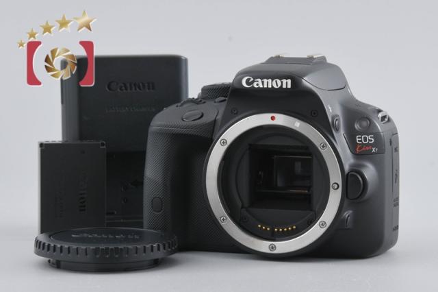 【中古】Canon キヤノン EOS Kiss X7 ブラック デジタル一眼レフカメラ
