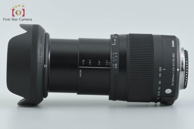 【中古】SIGMA シグマ 18-200mm f/3.5-6.3 DC OS HSM Contemporary ニコン用_6