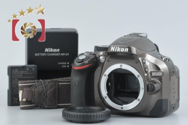 【中古】Nikon ニコン D5200 ブロンズ デジタル一眼レフカメラ シャッター回数僅少