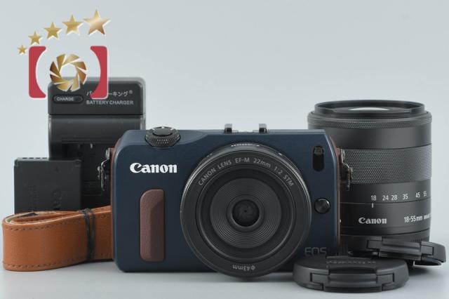 中古】Canon キヤノン EOS M ダブルレンズキット ベイブルーの通販はau 