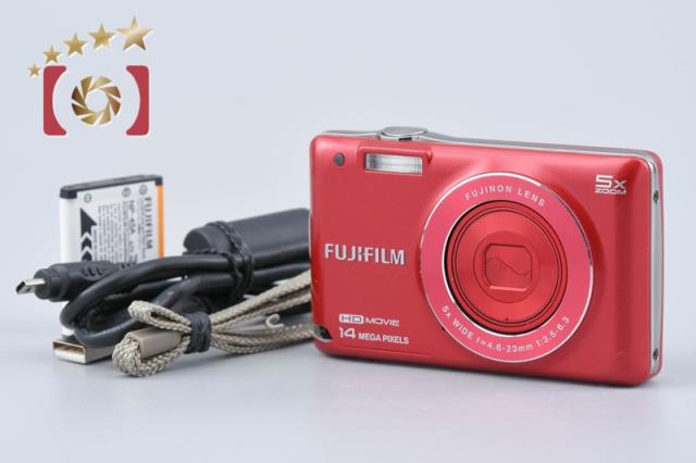 【中古】FUJIFILM 富士フイルム FINEPIX JX600 レッド コンパクトデジタルカメラ