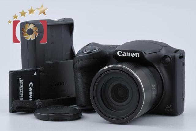 【中古】Canon キヤノン PowerShot SX410 IS ブラック コンパクトデジタルカメラ