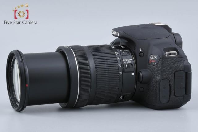 【中古】Canon キヤノン EOS Kiss X7i EF-S 18-135 IS STM 水晶体一揃いの道具 シャッター出現率少ない
