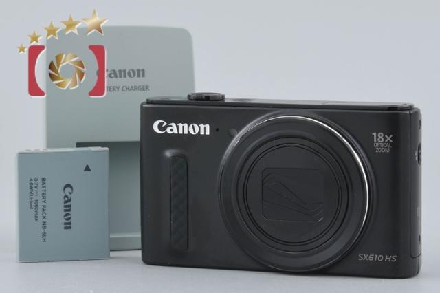 【中古】Canon キヤノン PowerShot SX610 HS ブラック コンパクトデジタルカメラ