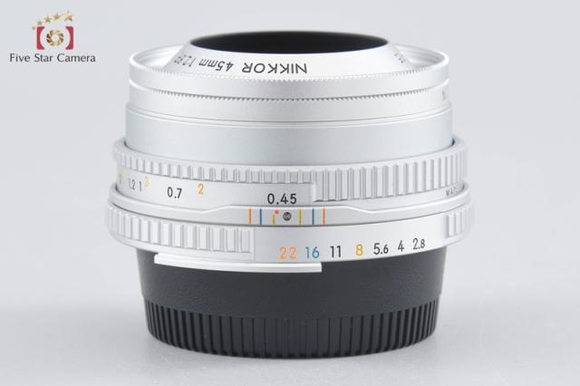 【中古】Nikon ニコン Ai NIKKOR 45mm f/2.8 P シルバー