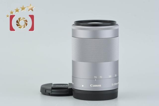 【中古】Canon キヤノン EF-M 55-200mm f/4.5-6.3 IS STM シルバー