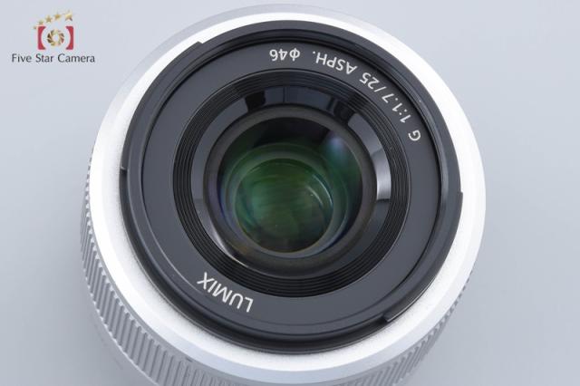 【中古】Panasonic パナソニック LUMIX G 25mm f/1.7 ASPH. H-H025 シルバー_1