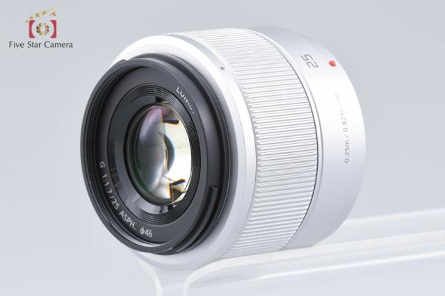 【中古】Panasonic パナソニック LUMIX G 25mm f/1.7 ASPH. H-H025 シルバー_2