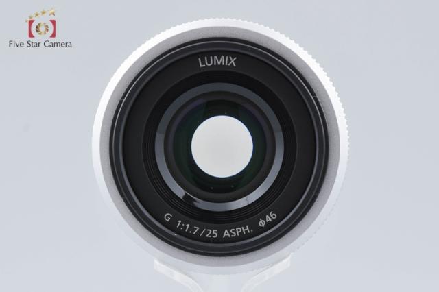 【中古】Panasonic パナソニック LUMIX G 25mm f/1.7 ASPH. H-H025 シルバー_4