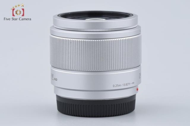 【中古】Panasonic パナソニック LUMIX G 25mm f/1.7 ASPH. H-H025 シルバー_9