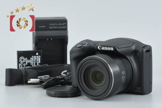 【中古】Canon キヤノン PowerShot SX420 IS ブラック コンパクトデジタルカメラ