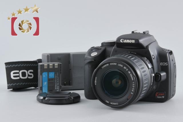 【中古】Canon キヤノン EOS Kiss Digital N ブラック ズームレンズキット
