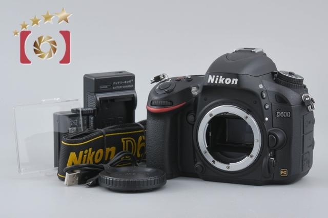 中古】Nikon ニコン D600 デジタル一眼レフカメラ シャッター回数僅少
