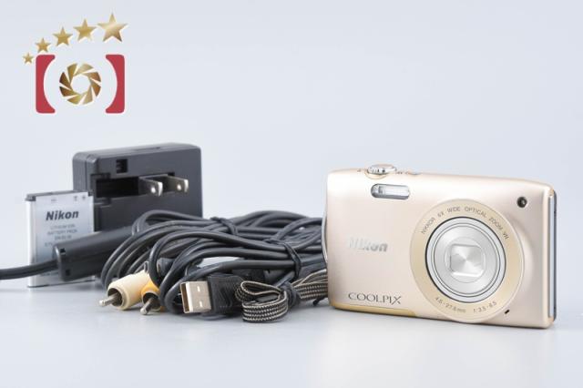 【中古】Nikon ニコン COOLPIX S3300 スイートゴールド コンパクトデジタルカメラ