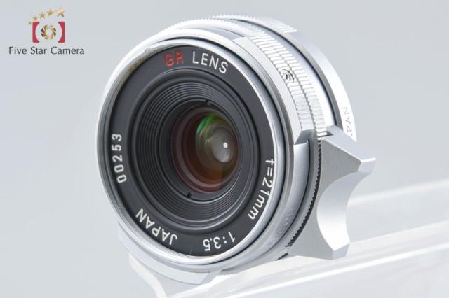 【中古】RICOH リコー GR LENS 21mm f/3.5 シルバー L39 ライカスクリューマウント_2