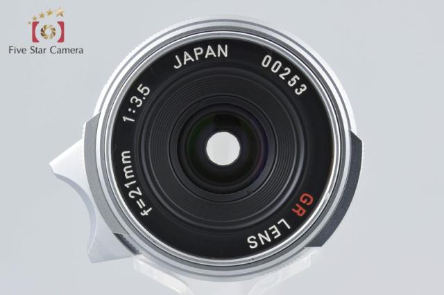 【中古】RICOH リコー GR LENS 21mm f/3.5 シルバー L39 ライカスクリューマウント_4