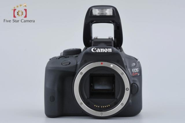 【中古】Canon キヤノン EOS Kiss X7 ダブルズームキット ブラック シャッター回数僅少