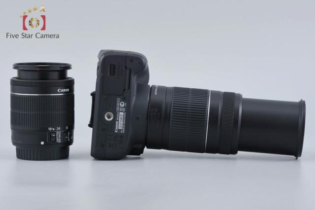 【中古】Canon キヤノン EOS Kiss X7 ダブルズームキット ブラック シャッター回数僅少