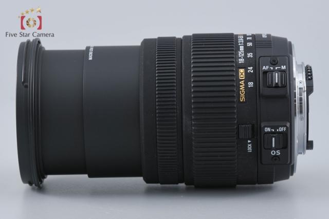 【中古】SIGMA シグマ 18-125mm f/3.8-5.6 DC OS HSM ニコン用_7