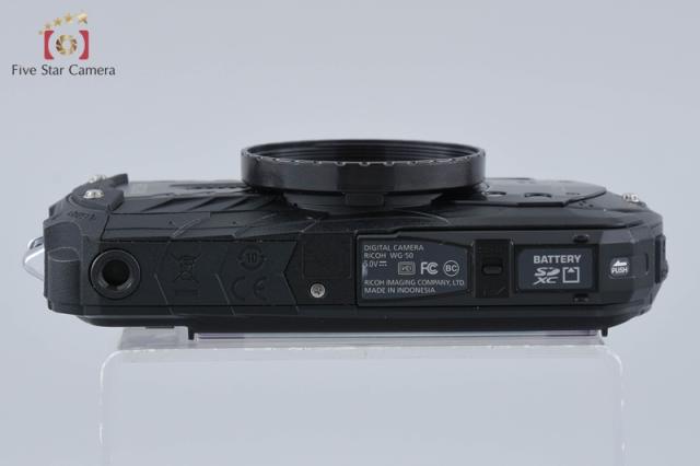 【中古】RICOH リコー PENTAX ペンタックス WG-50 ブラック 防水デジタルカメラ シャッター回数僅少 元箱付き_6