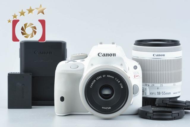 【中古】Canon キヤノン EOS Kiss X7 ダブルレンズキット ホワイト