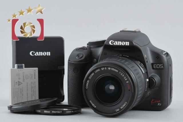 【中古】Canon キヤノン EOS Kiss X3 + EF-S 18-55mm f/3.5-5.6 IS II USM