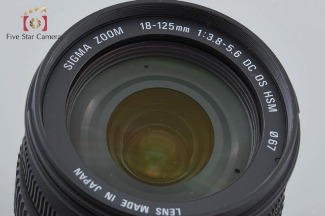 【中古】SIGMA シグマ 18-125mm f/3.8-5.6 DC OS HSM ニコン用_1